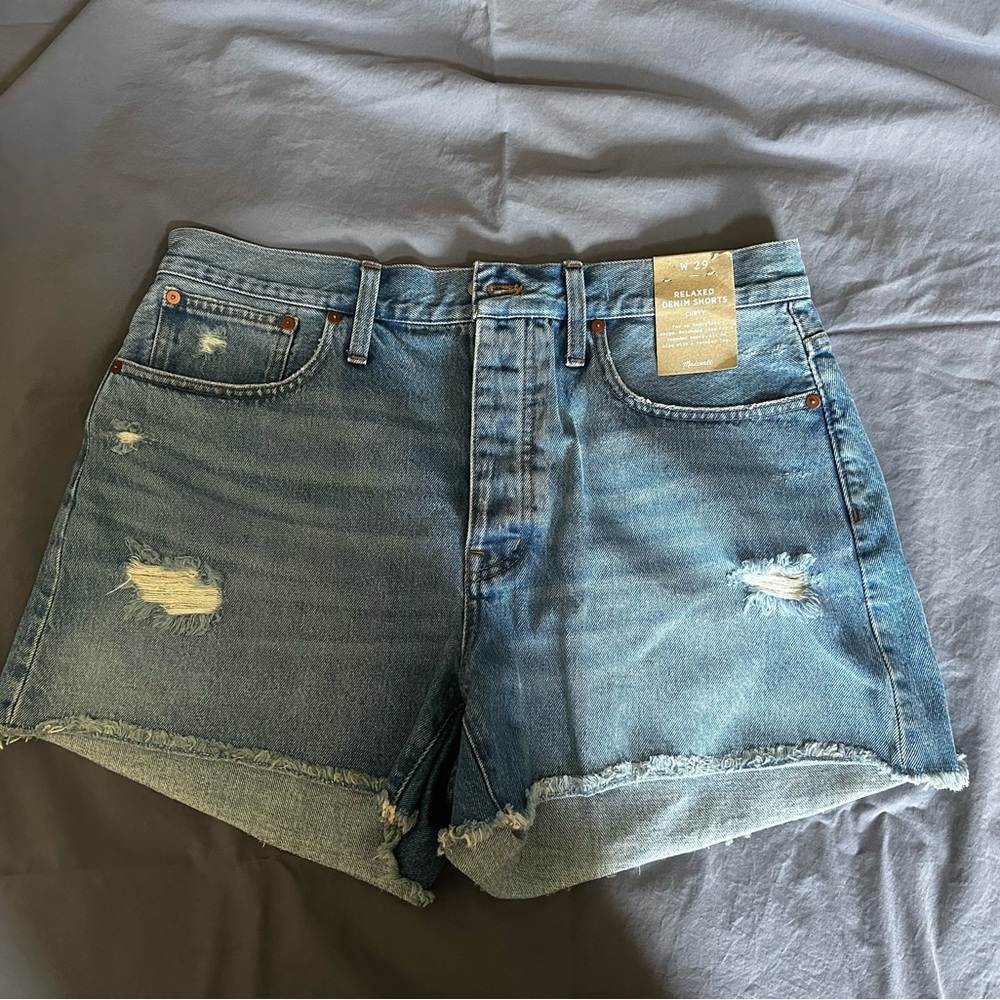 Madewell Relaxed Denim Shorts Curvy